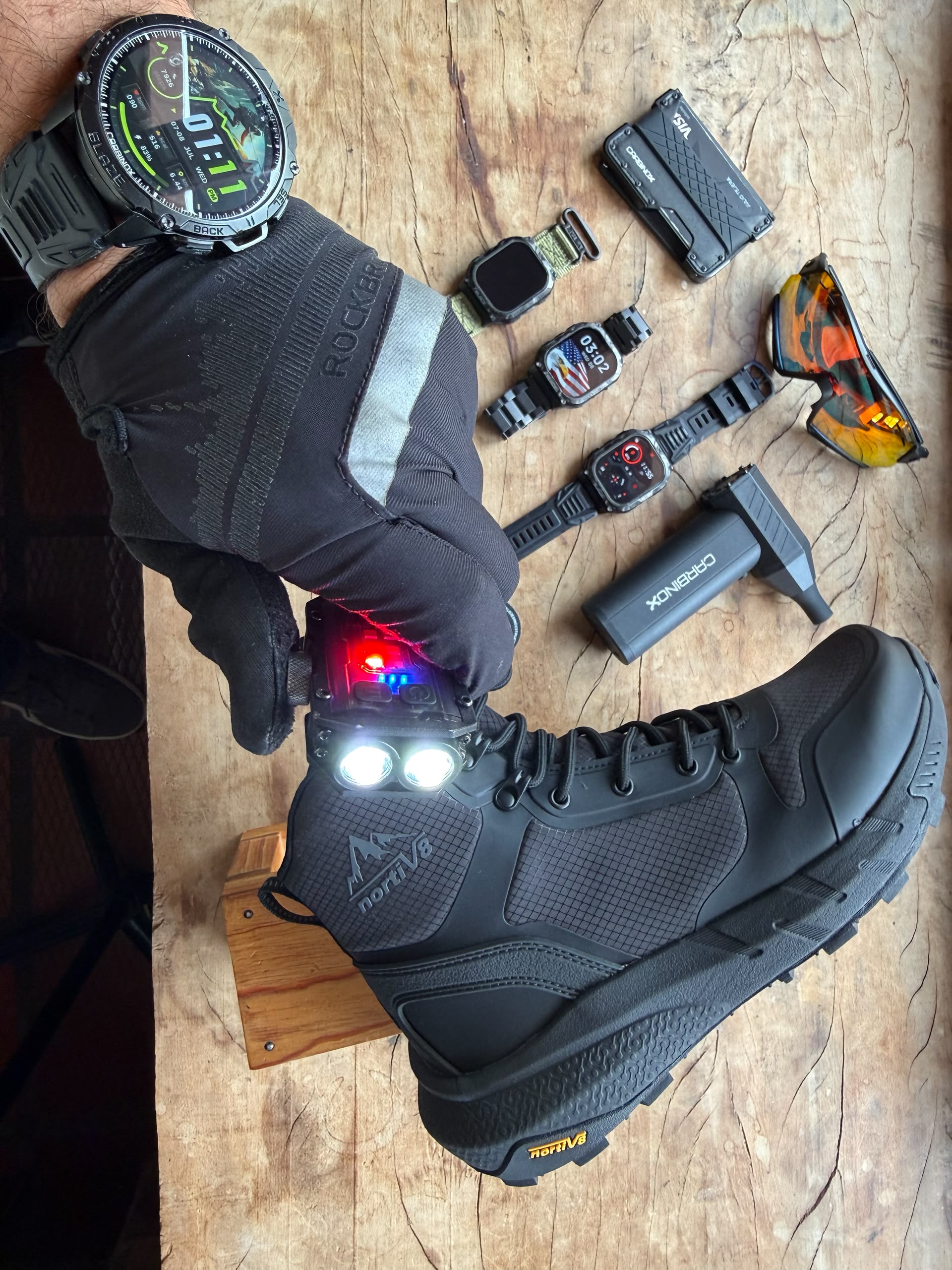 Cliente con su Linterna BlastBeam